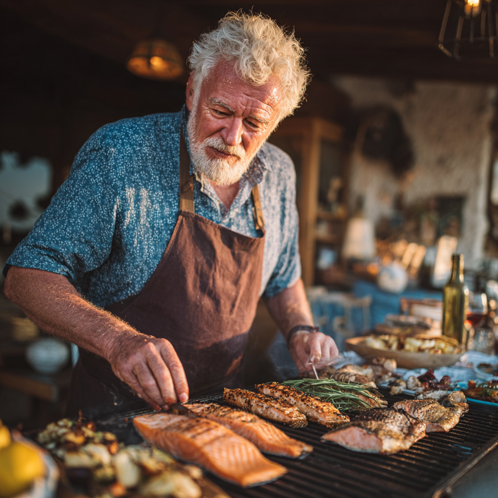 Щастливи хора готвят здравословна храна